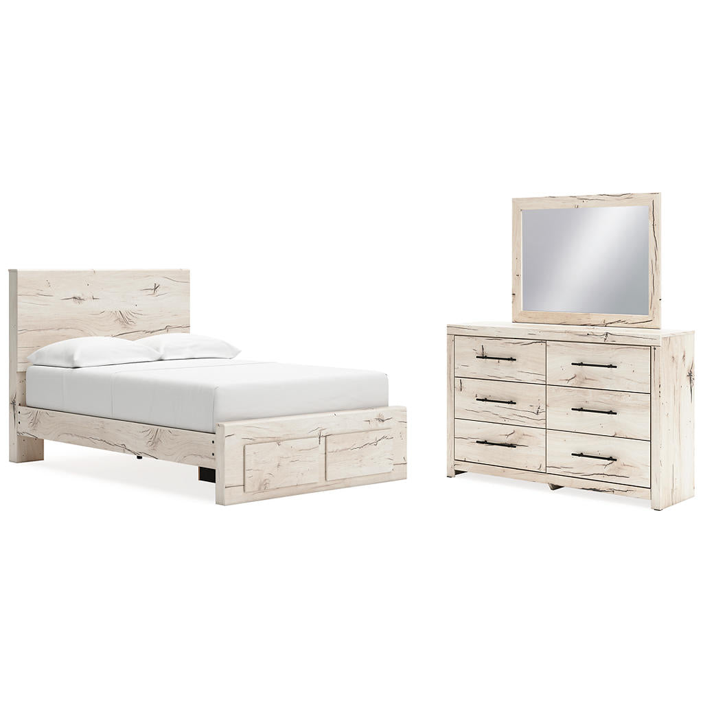 Lawroy Full Panel Storage Bed, Dresser and Mirror Signature Design by Ashley® Uncategorized
