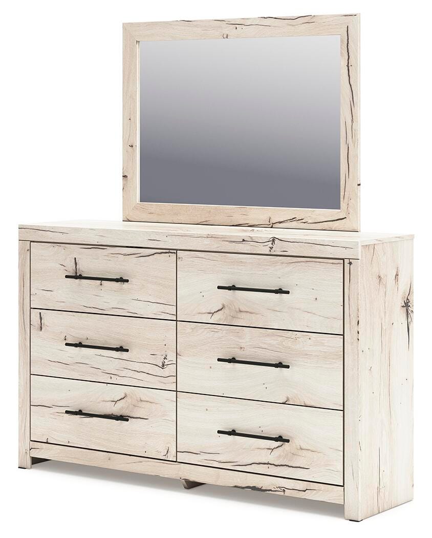 Lawroy Queen Panel Storage Bed, Dresser, Mirror, Chest and Nightstand