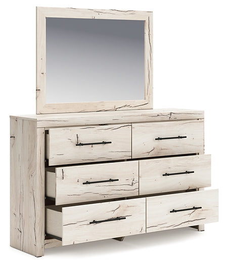 Lawroy Twin Panel Headboard, Dresser and Mirror