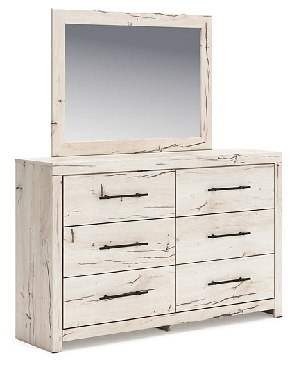 Lawroy Queen Panel Bed, Dresser and Mirror