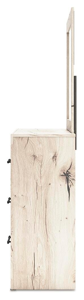 Lawroy Queen Panel Storage Bed, Dresser, Mirror, Chest and Nightstand