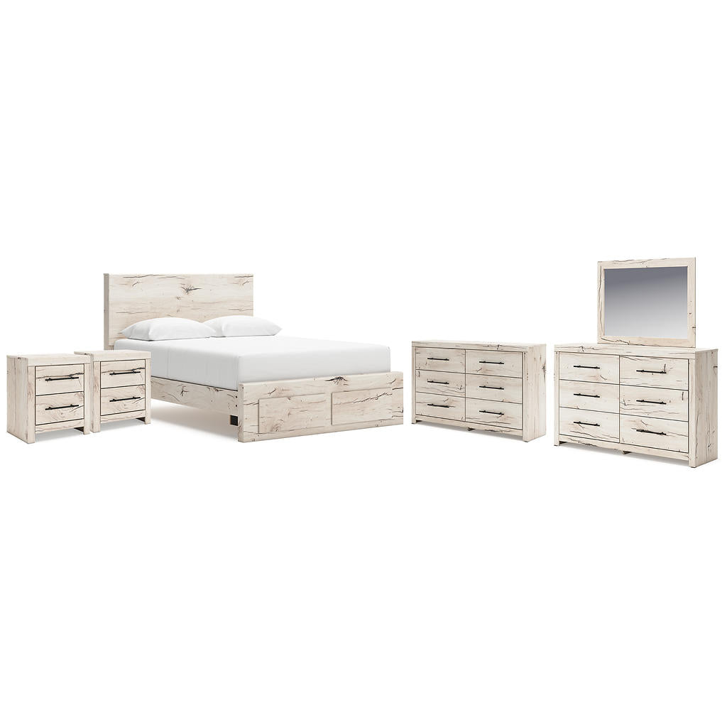 Lawroy Queen Storage Bed, 2 Dressers, Mirror and 2 Nightstands Signature Design by Ashley® Uncategorized