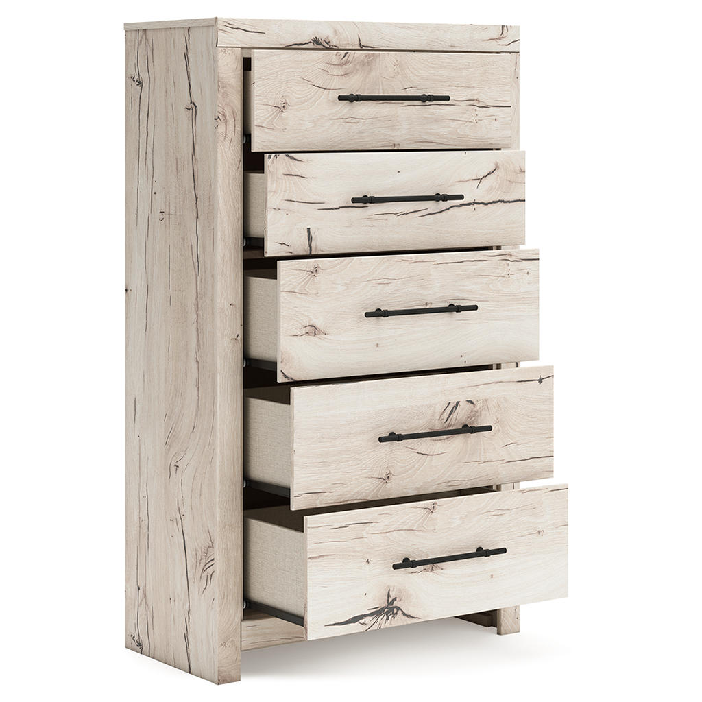 Lawroy King Panel Storage Bed, Dresser, Mirror, Chest and 2 Nightstands Signature Design by Ashley® Uncategorized