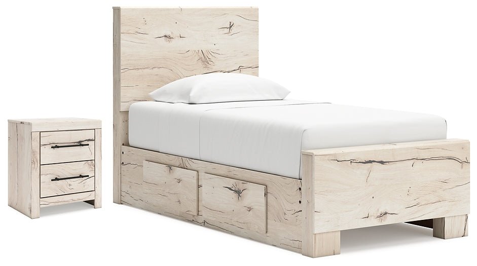 Lawroy Twin Panel Bed with Storage and Nightstand Signature Design by Ashley® Uncategorized