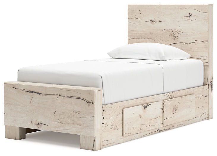 Lawroy Twin Panel Bed with Storage and Nightstand Signature Design by Ashley® Uncategorized