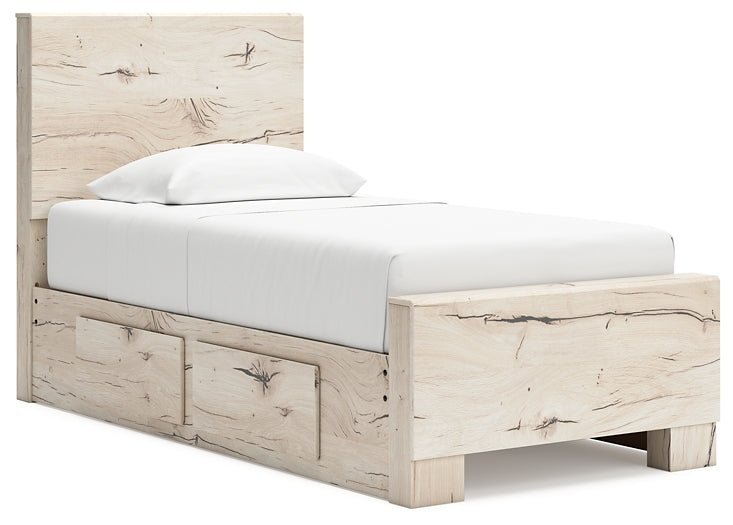 Lawroy Twin Panel Bed with Storage and Nightstand Signature Design by Ashley® Uncategorized