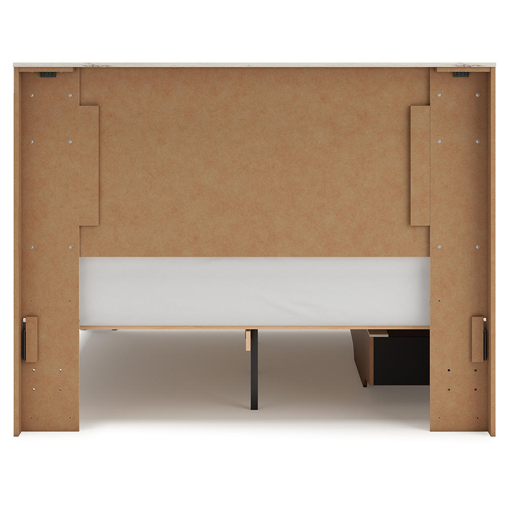 Lawroy Queen Panel Bed with Storage, Dresser and Mirror Signature Design by Ashley® Uncategorized