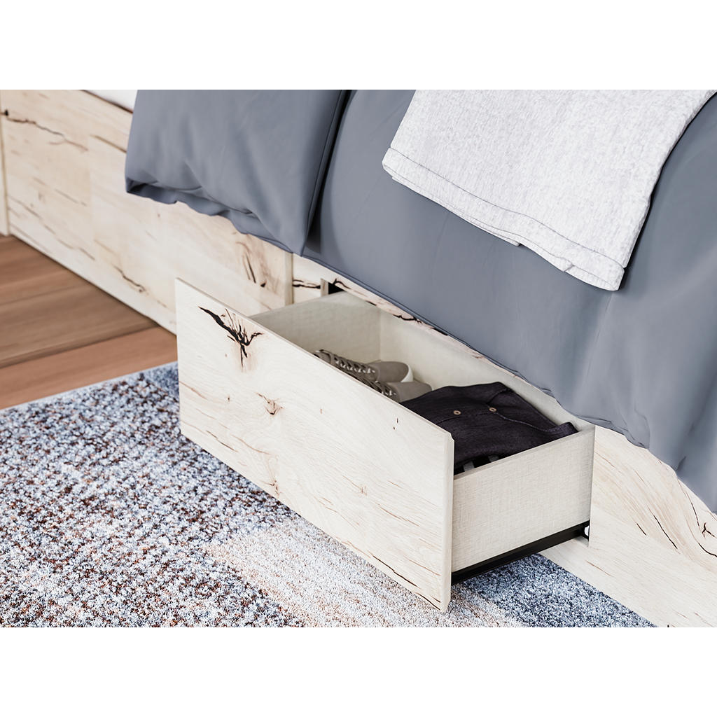 Lawroy Queen Panel Bed with Storage, Dresser and Mirror Signature Design by Ashley® Uncategorized