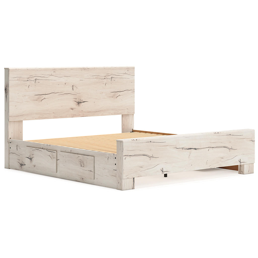 Lawroy King Panel Bed with Storage, Dresser and Mirror Signature Design by Ashley® Uncategorized