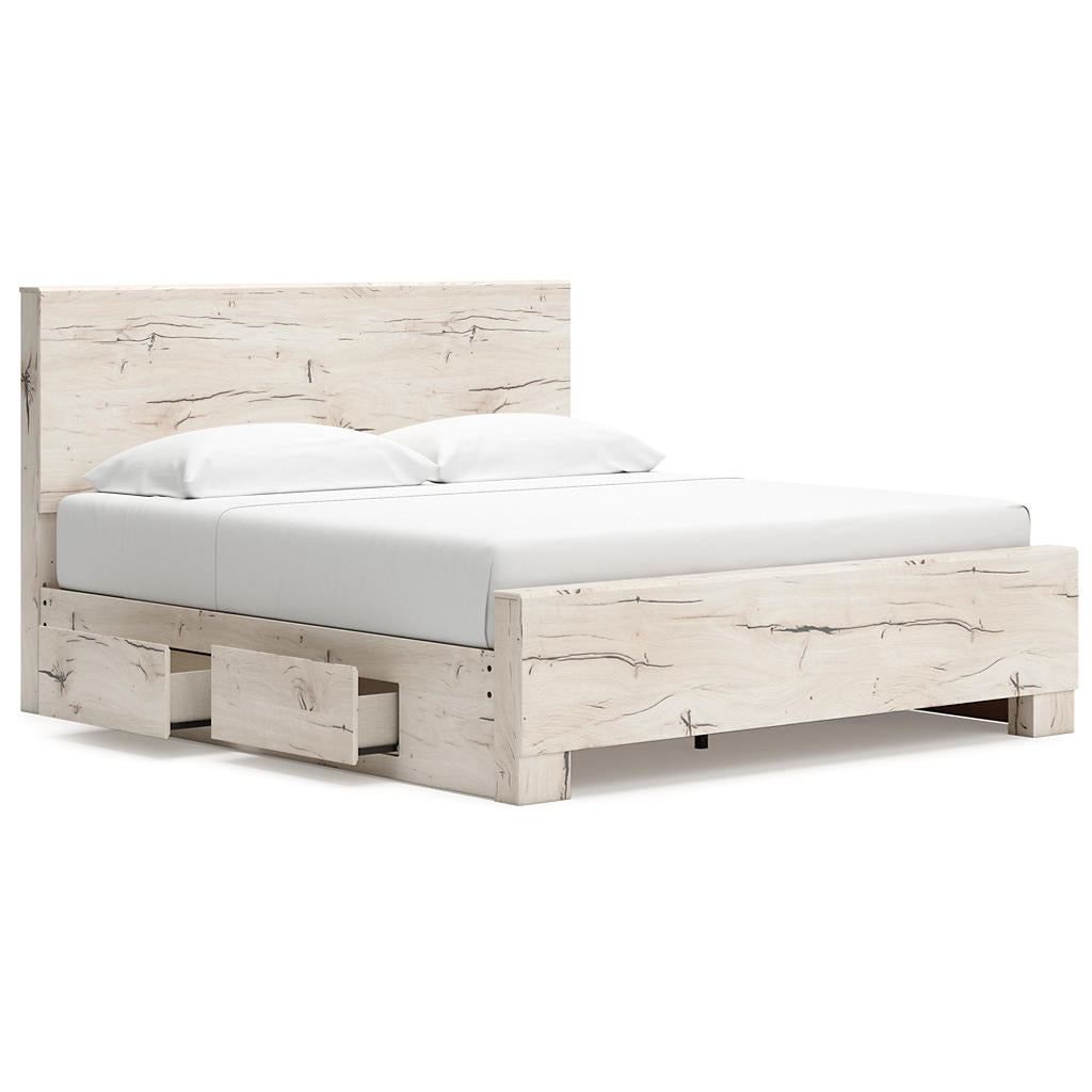 Lawroy King Panel Bed with Storage, Dresser and Mirror Signature Design by Ashley® Uncategorized