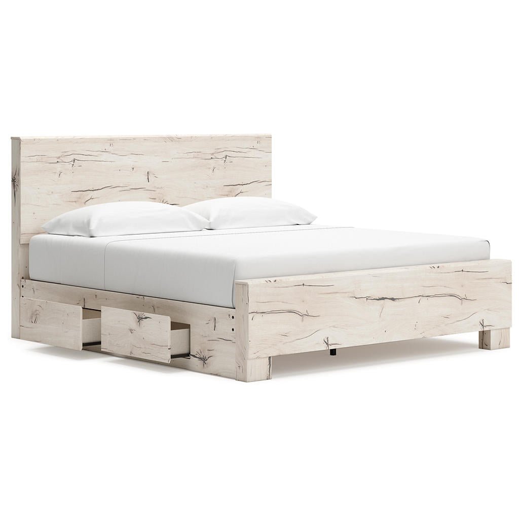 Lawroy King Panel Bed with Storage, Dresser and Mirror Signature Design by Ashley® Uncategorized