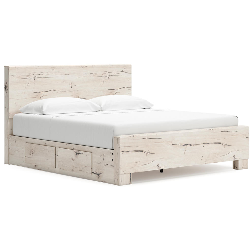 Lawroy King Panel Bed with Storage Signature Design by Ashley® Bedroom