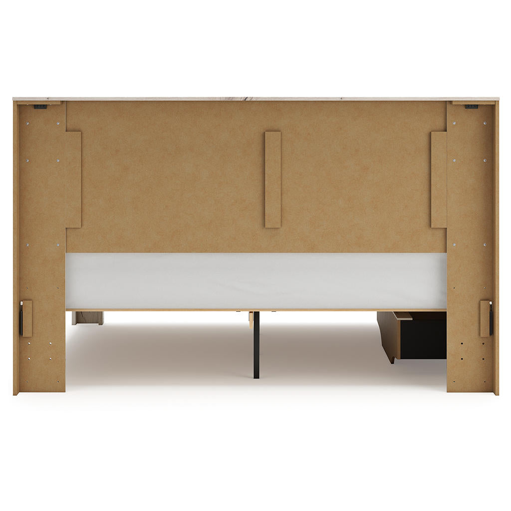 Lawroy King Panel Bed with Storage, Dresser and Mirror Signature Design by Ashley® Uncategorized