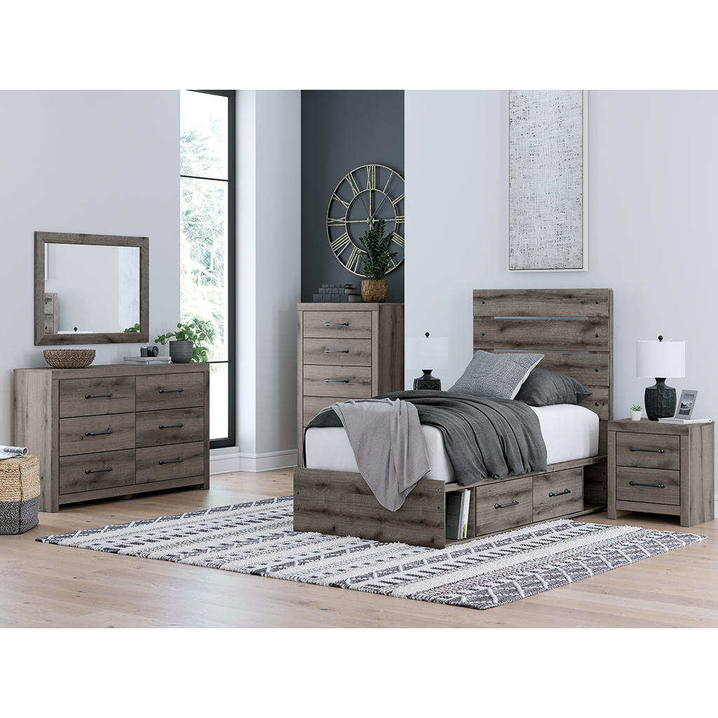 Graystorm Twin Panel Storage Bed Signature Design by Ashley® Beds