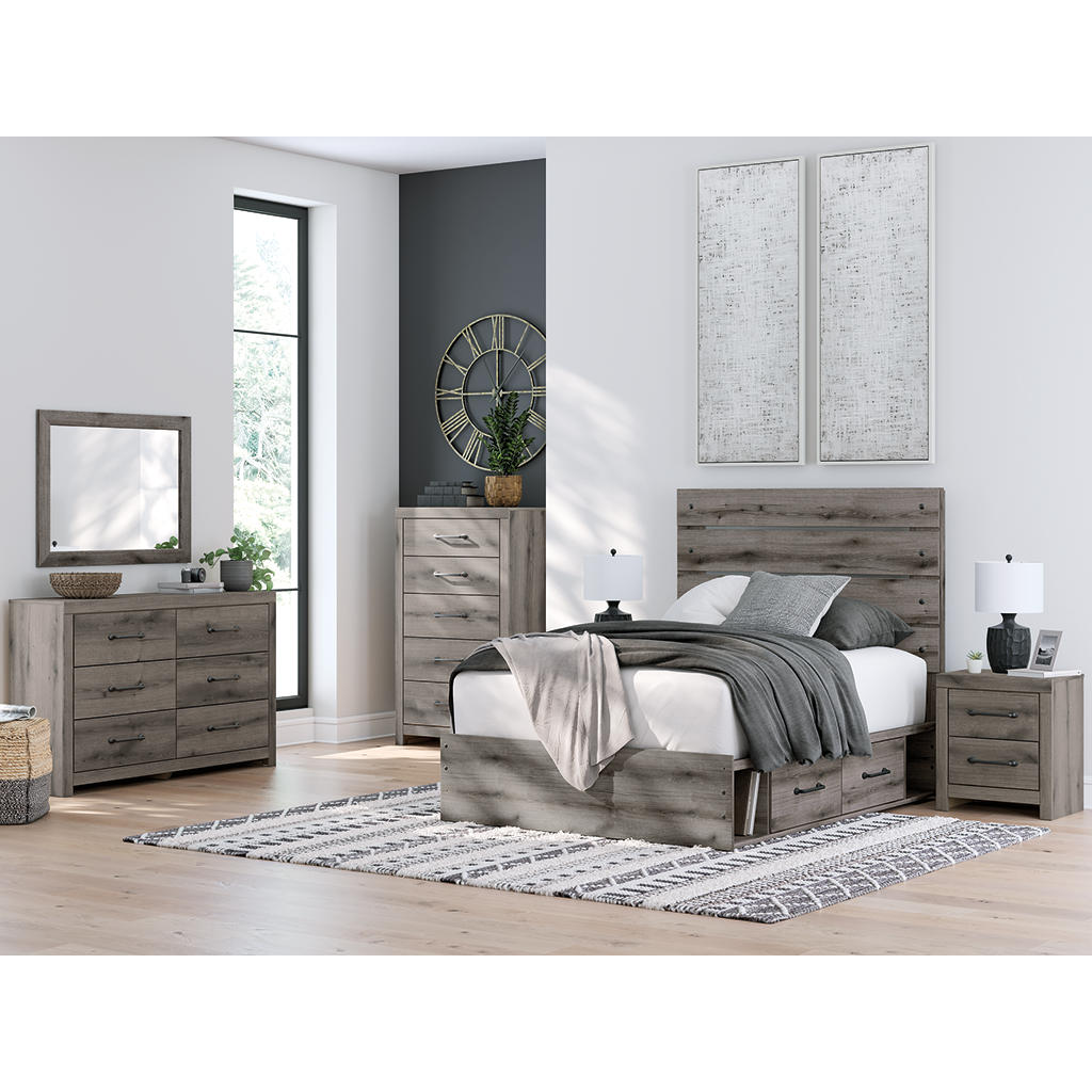 Graystorm Full Panel Storage Bed Signature Design by Ashley® Beds