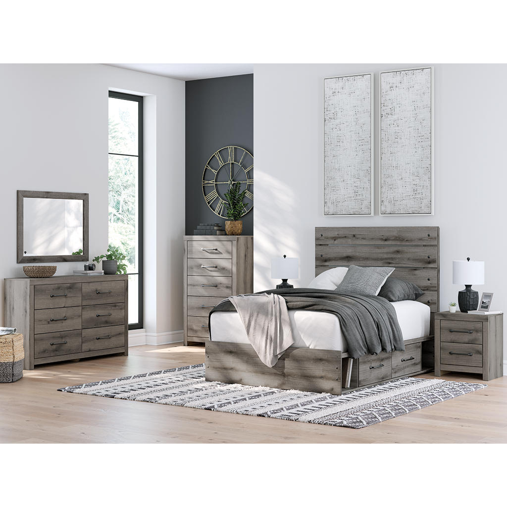 Graystorm Full Panel Bed with Storage Signature Design by Ashley® Beds