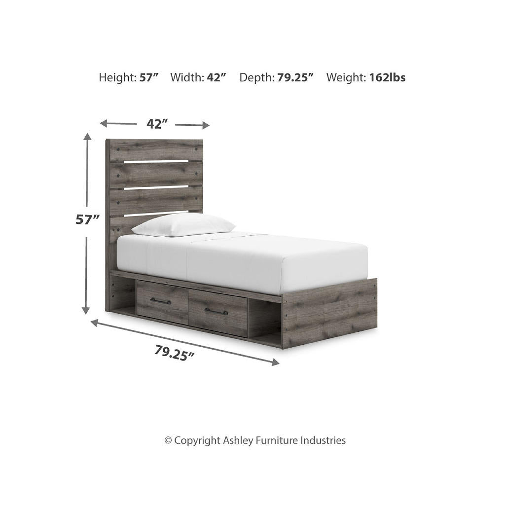 Graystorm Twin Panel Storage Bed Signature Design by Ashley® Beds