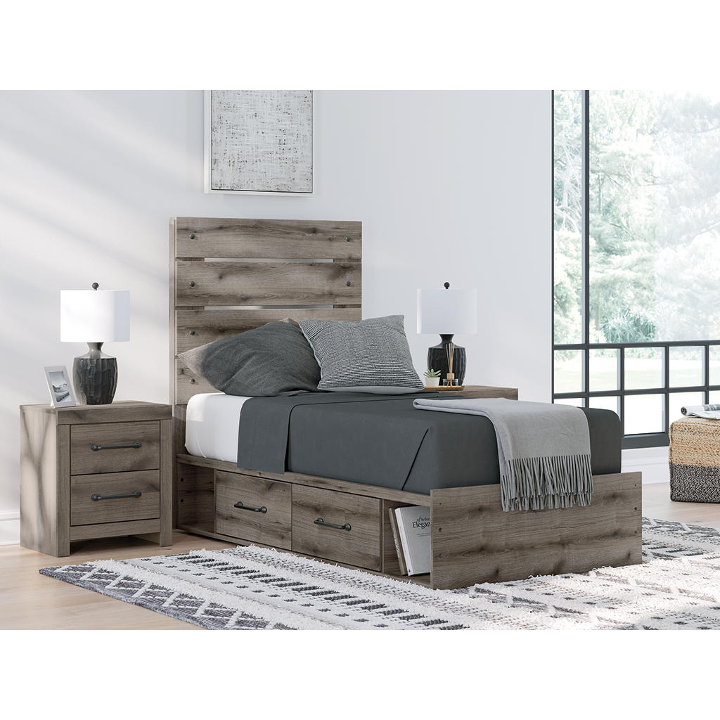 Graystorm Twin Panel Storage Bed Signature Design by Ashley® Beds