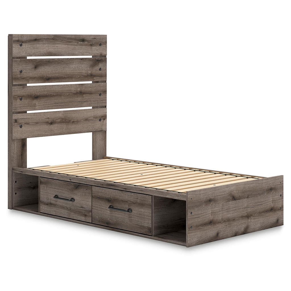 Graystorm Twin Panel Bed with Storage Signature Design by Ashley® Beds