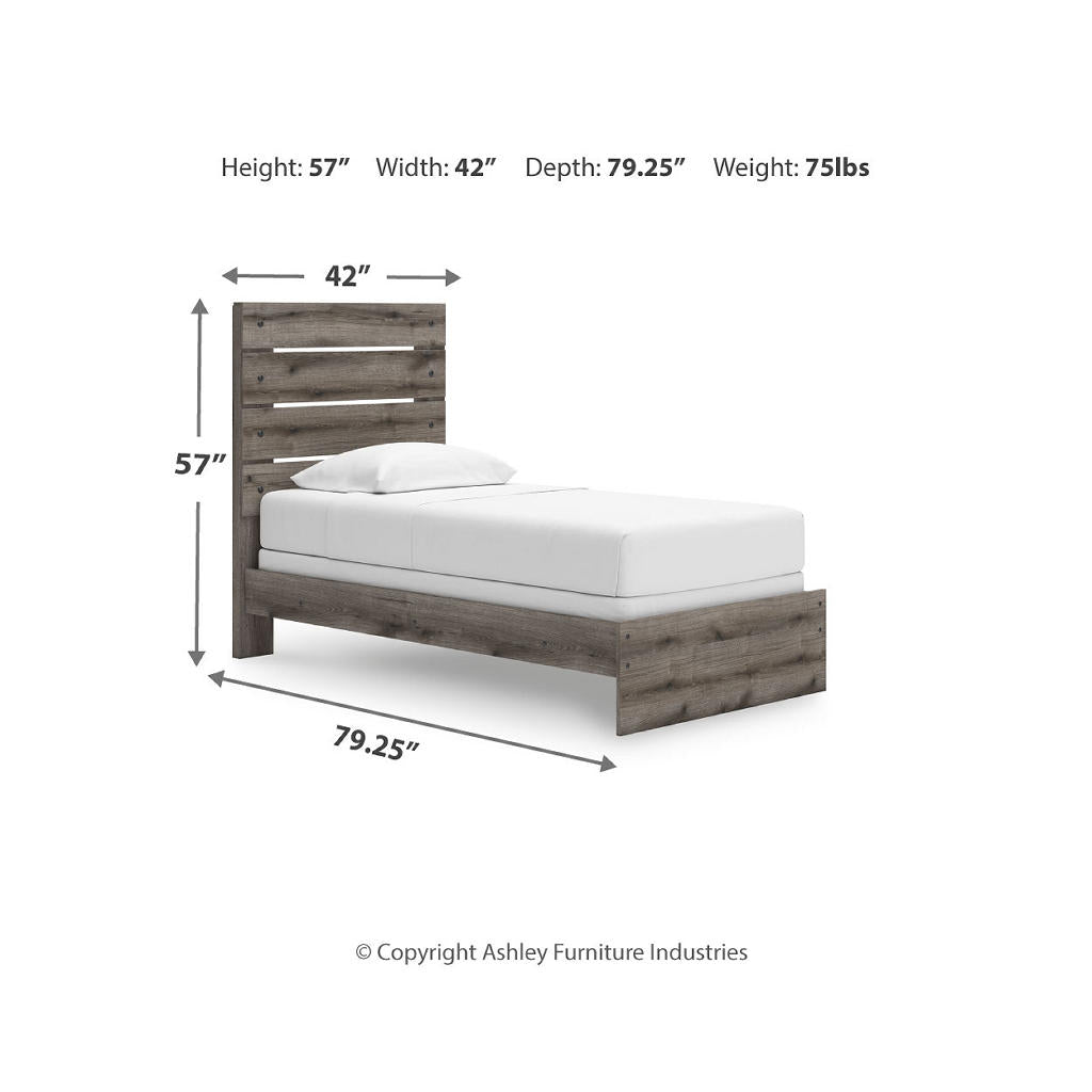 Graystorm Twin Panel Bed Signature Design by Ashley® Beds