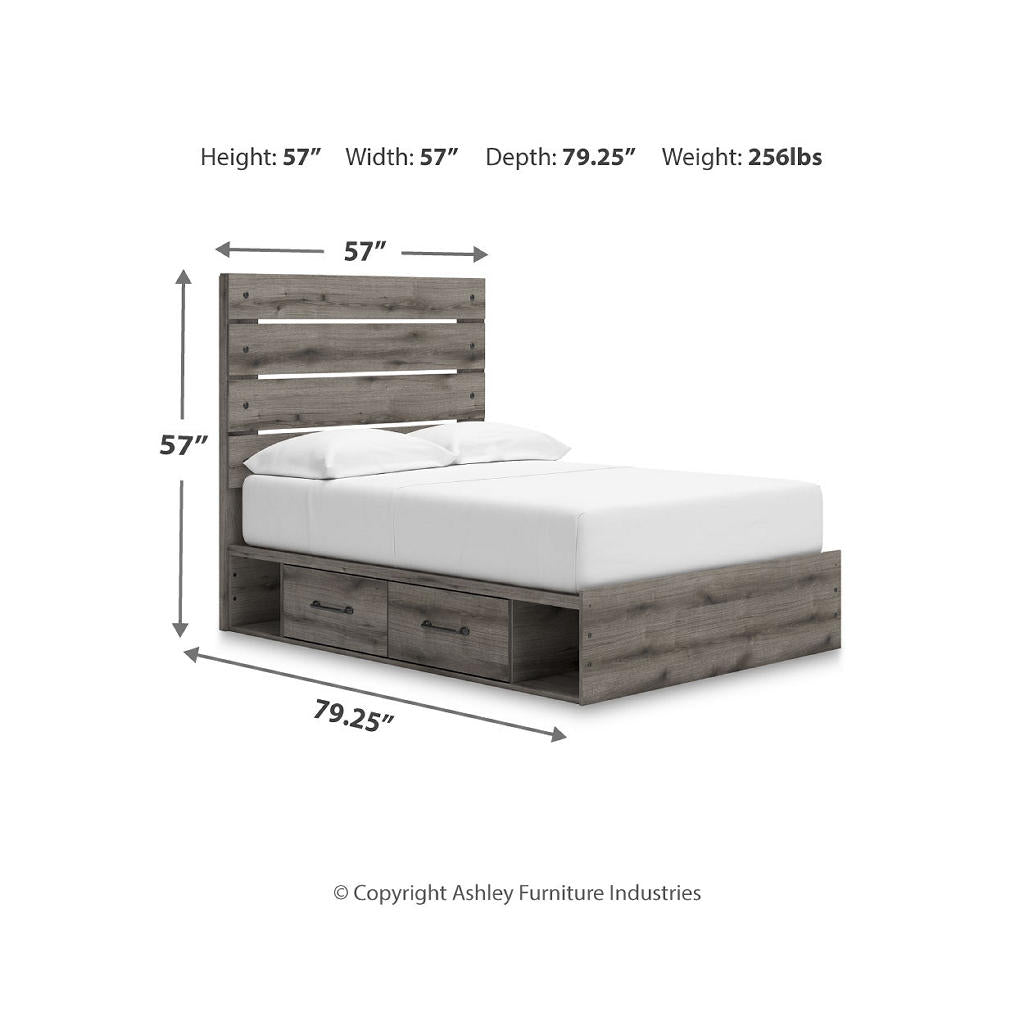 Graystorm Full Panel Bed with Storage Signature Design by Ashley® Beds