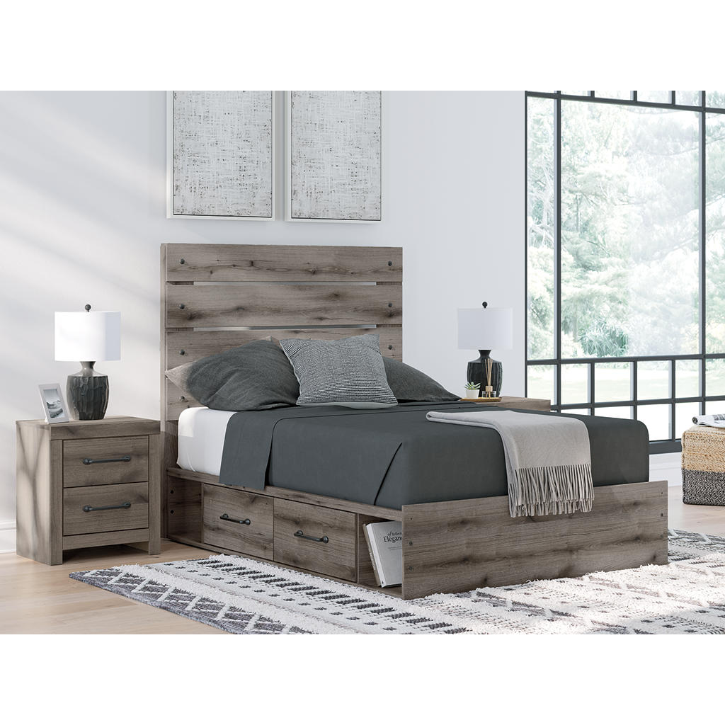Graystorm Full Panel Bed with Storage Signature Design by Ashley® Beds