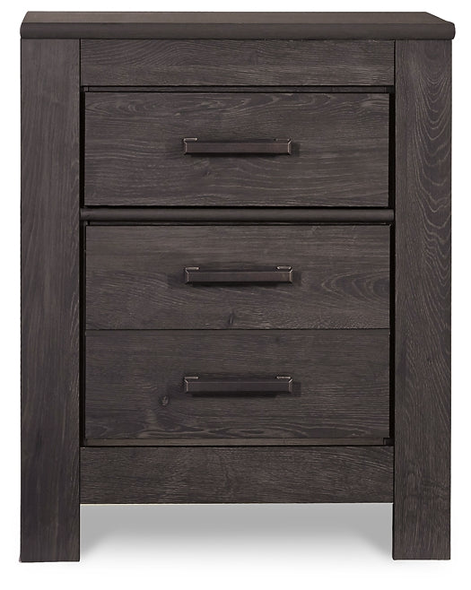 Brinxton Queen Panel Bed, Dresser, Mirror, Chest and Nightstand