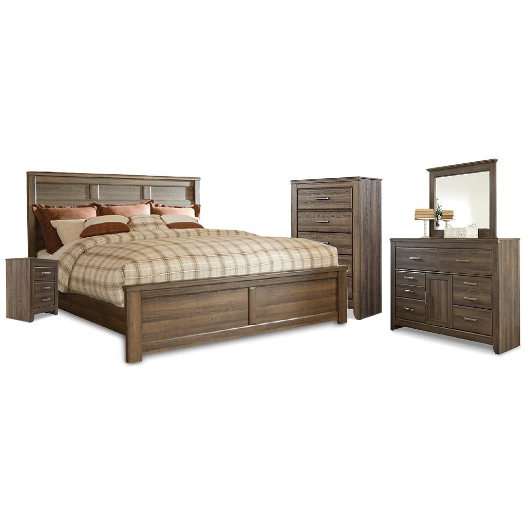 Juararo California King Panel Bed, Dresser, Mirror, Chest and Nightstand Signature Design by Ashley® Uncategorized