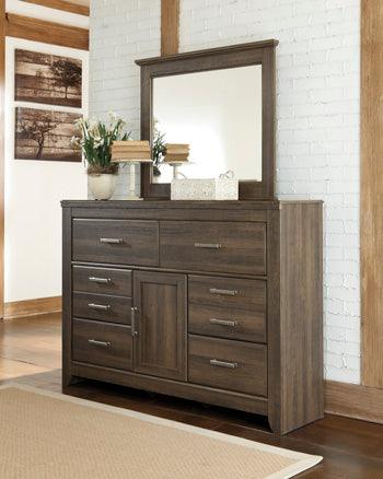 Juararo Dresser and Mirror — Dark Brown Signature Design by Ashley® Bedroom
