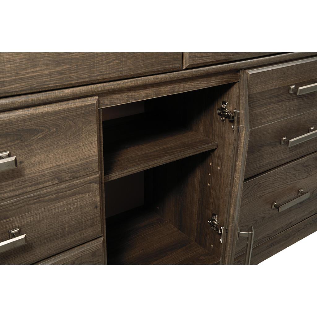 Juararo Dresser and Mirror — Dark Brown Signature Design by Ashley® Bedroom