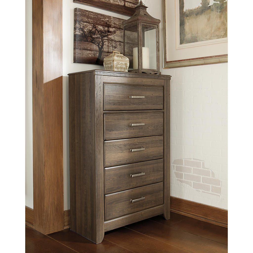 Juararo California King Panel Bed, Dresser, Mirror, Chest and Nightstand Signature Design by Ashley® Uncategorized