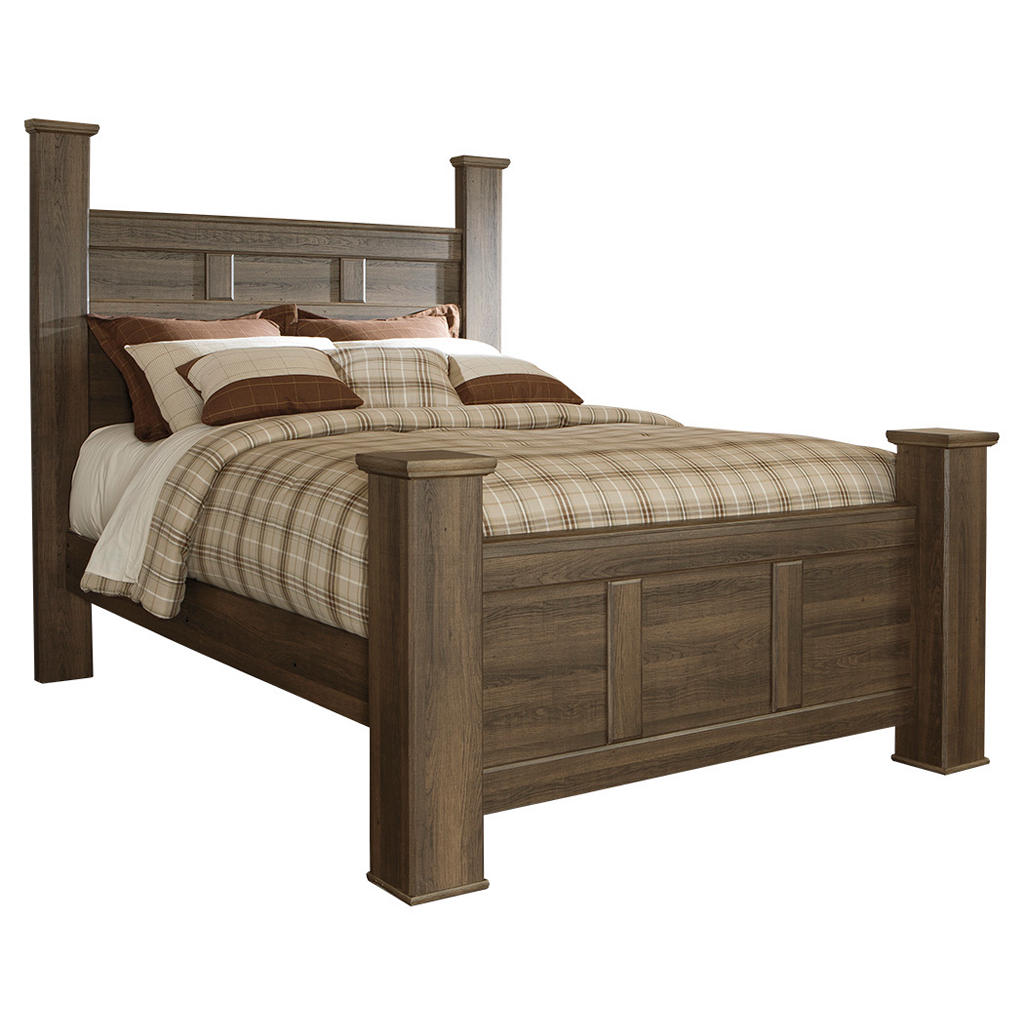 Juararo Queen Poster Bed, Dresser and Mirror Signature Design by Ashley® Uncategorized