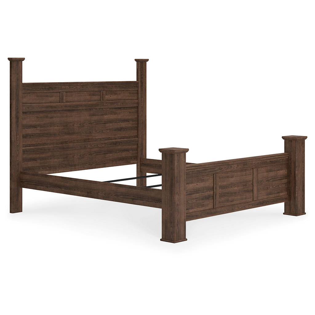 Juararo California King Poster Bed, Dresser, Mirror and 2 Nightstands Signature Design by Ashley® Uncategorized