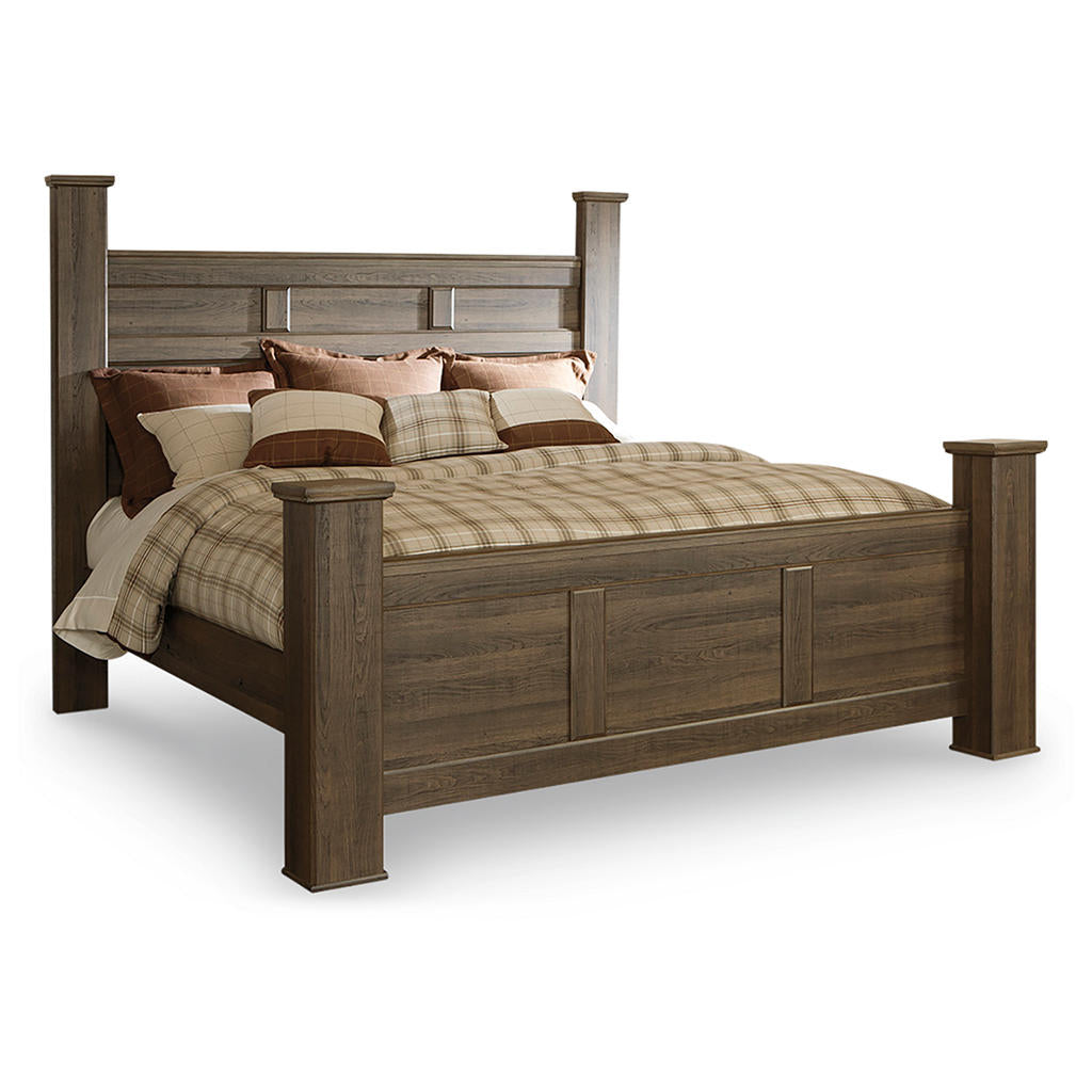 Juararo King Poster Bed, Dresser, Mirror, Chest and Nightstand Signature Design by Ashley® Uncategorized