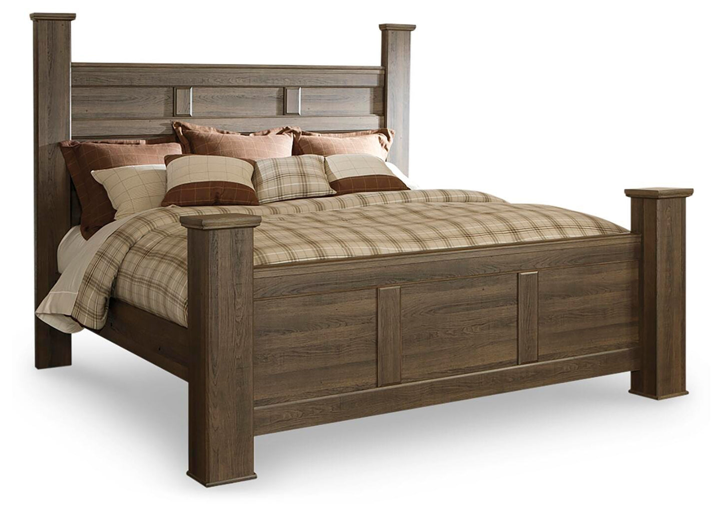 Juararo King Poster Bed, Dresser and Chest