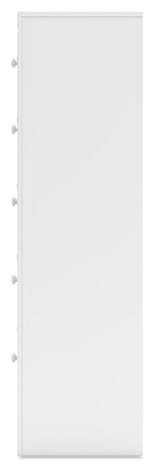 Mollviney Twin Panel Bed with Mirrored Dresser and Chest