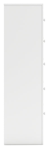 Mollviney Twin Panel Storage Bed with Mirrored Dresser and Chest