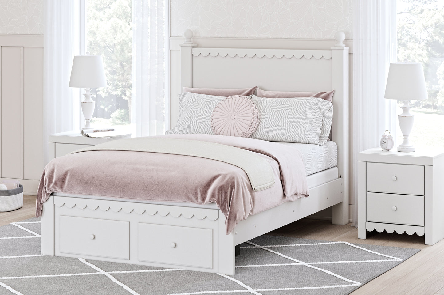 Mollviney Full Panel Storage Bed