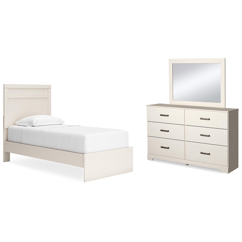 Stelsie Twin Panel Bed, Dresser and Mirror Signature Design by Ashley® Uncategorized
