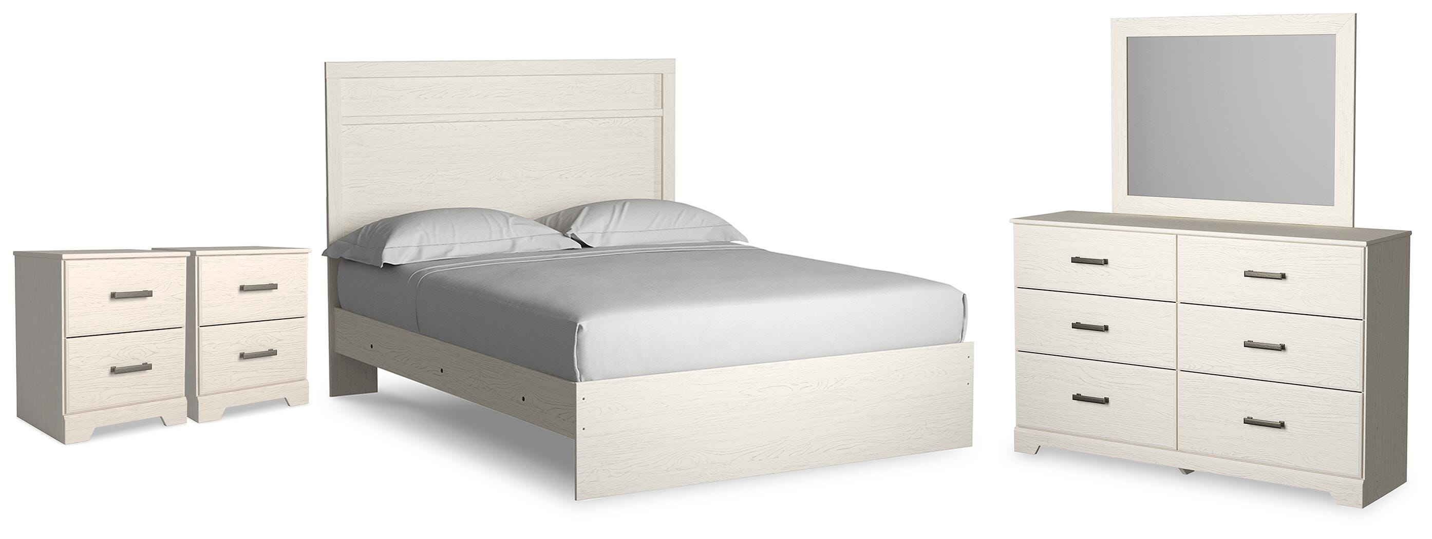 Stelsie Queen Panel Bed, Dresser, Mirror and 2 Nightstands Signature Design by Ashley® Bedroom