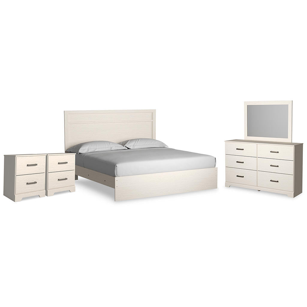 Stelsie King Panel Bed, Dresser, Mirror and Nightstand Signature Design by Ashley® Uncategorized