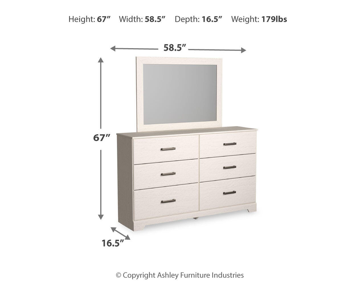Stelsie King Panel Bed, Dresser, Mirror, Chest and 2 Nightstands