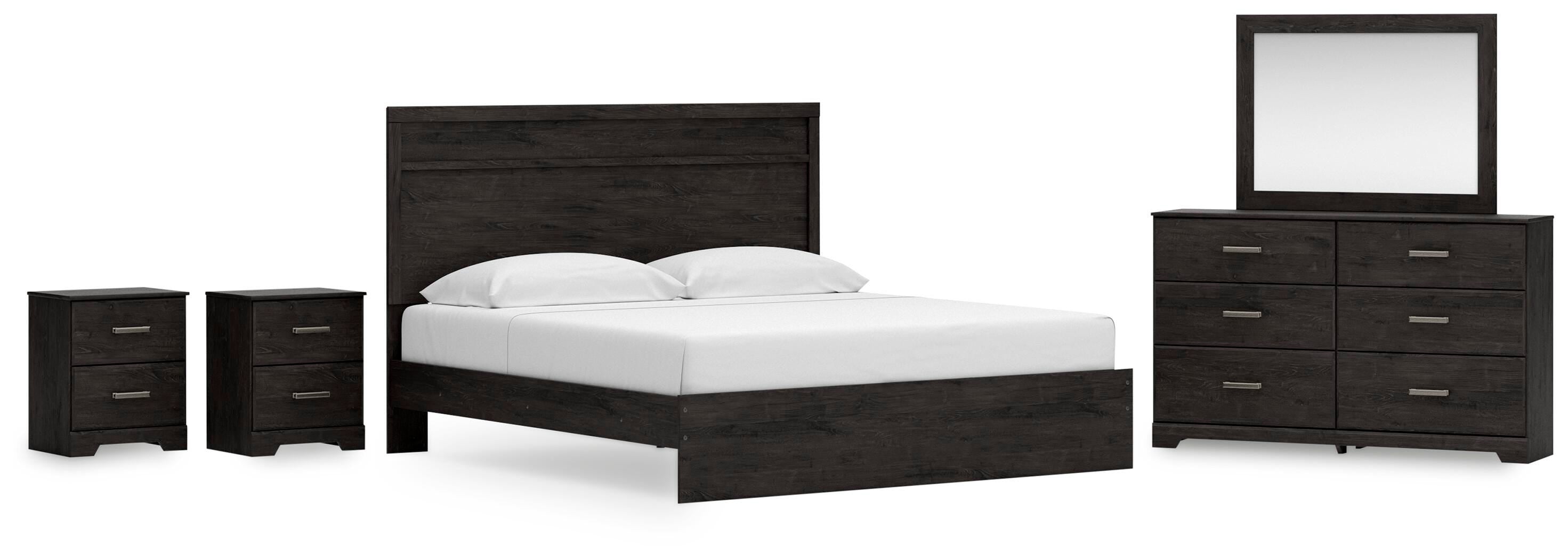 Belachime King Panel Bed, Dresser, Mirror and 2 Nightstands Signature Design by Ashley® Bedroom