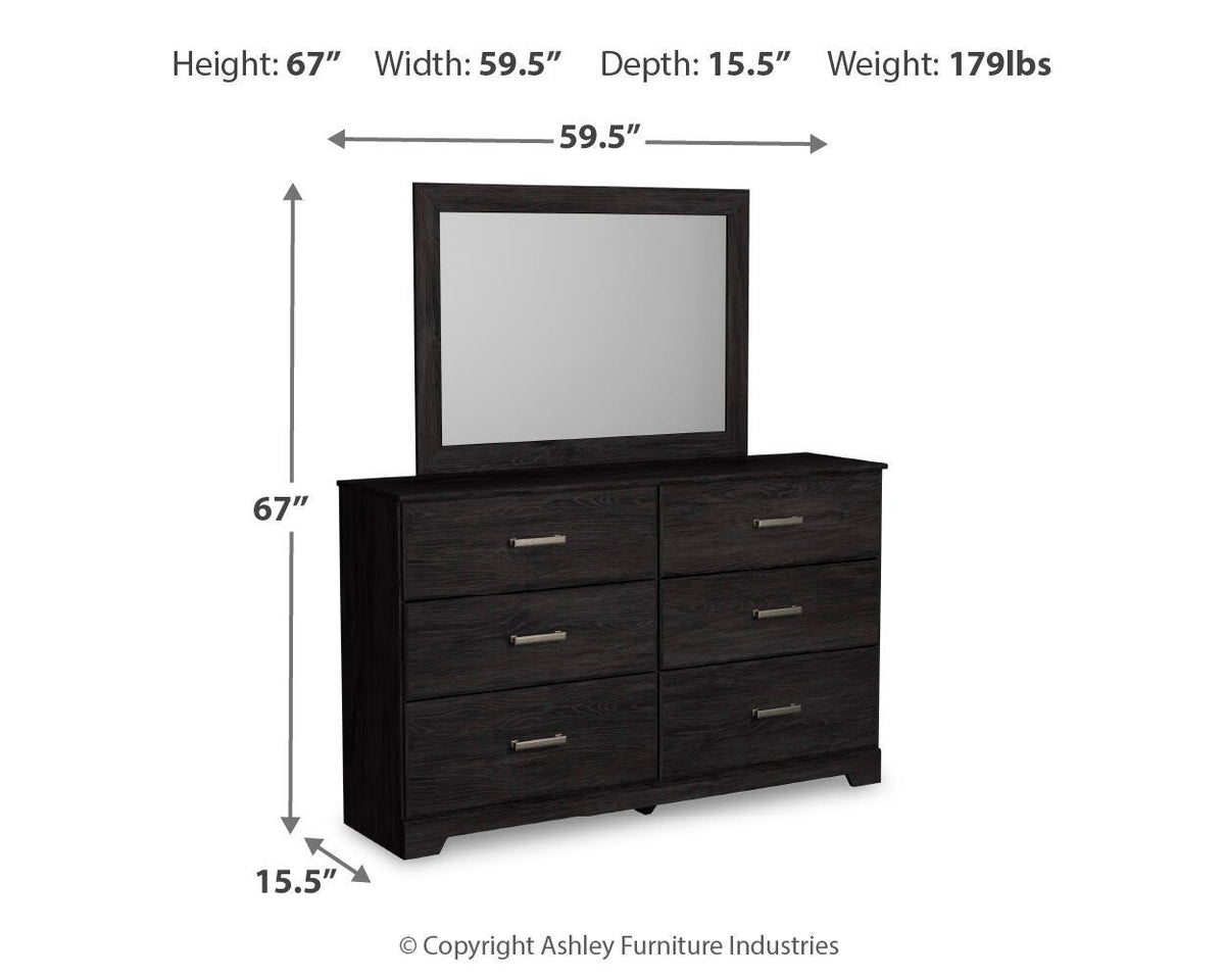 Belachime King Panel Bed, Dresser, Mirror and 2 Nightstands Signature Design by Ashley® Bedroom