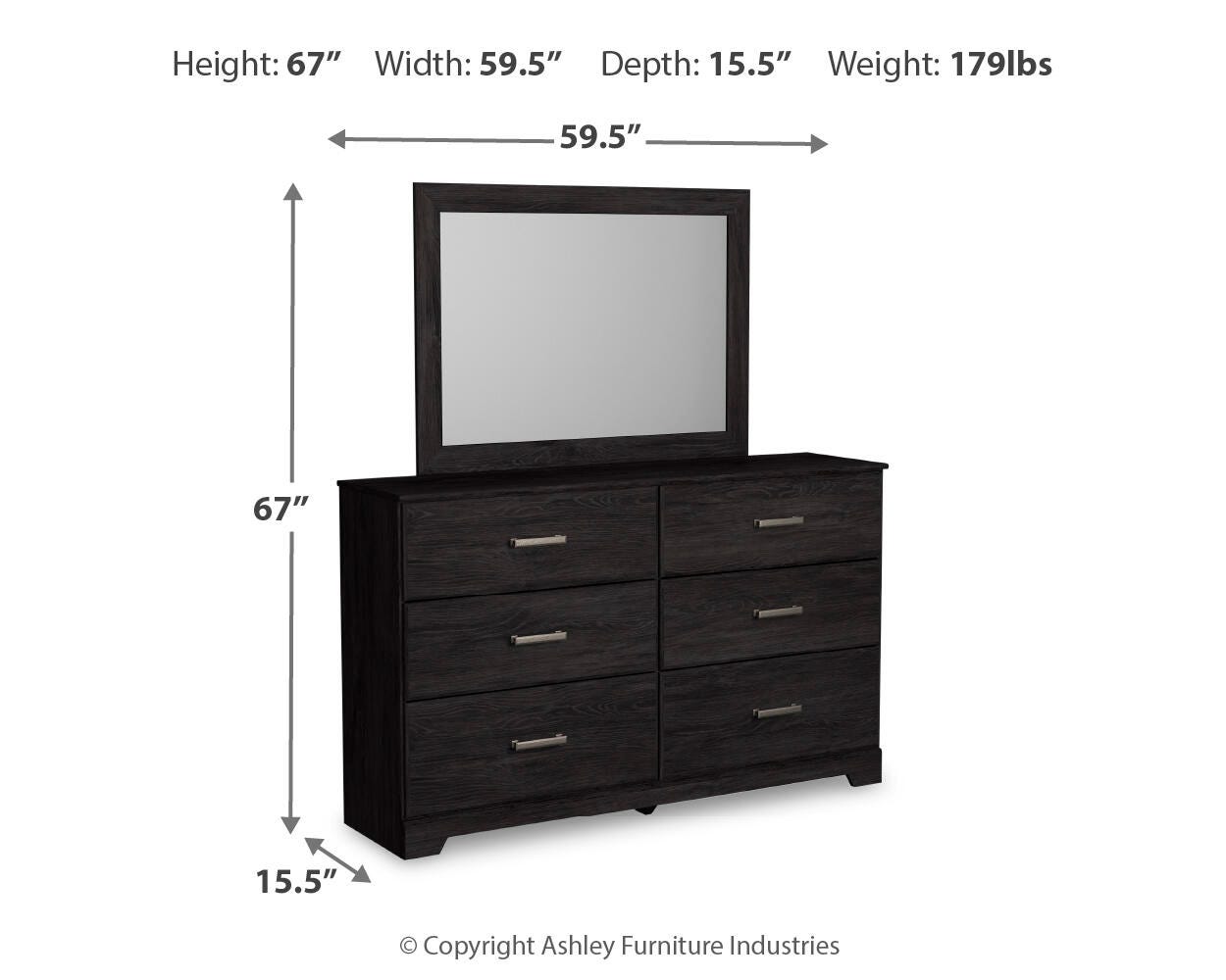 Belachime Full Panel Bed, Dresser, Mirror and Nightstand — 4-Piece Signature Design by Ashley® Bedroom