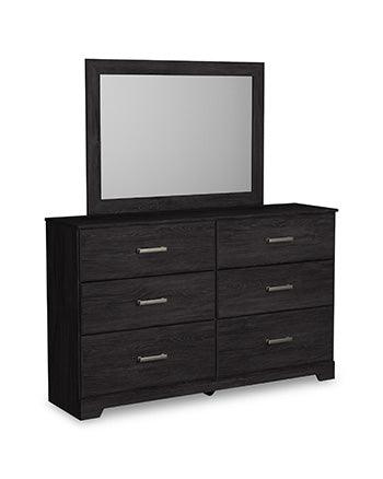 Belachime Dresser and Mirror Set (B1) — Charcoal Signature Design by Ashley® Bedroom