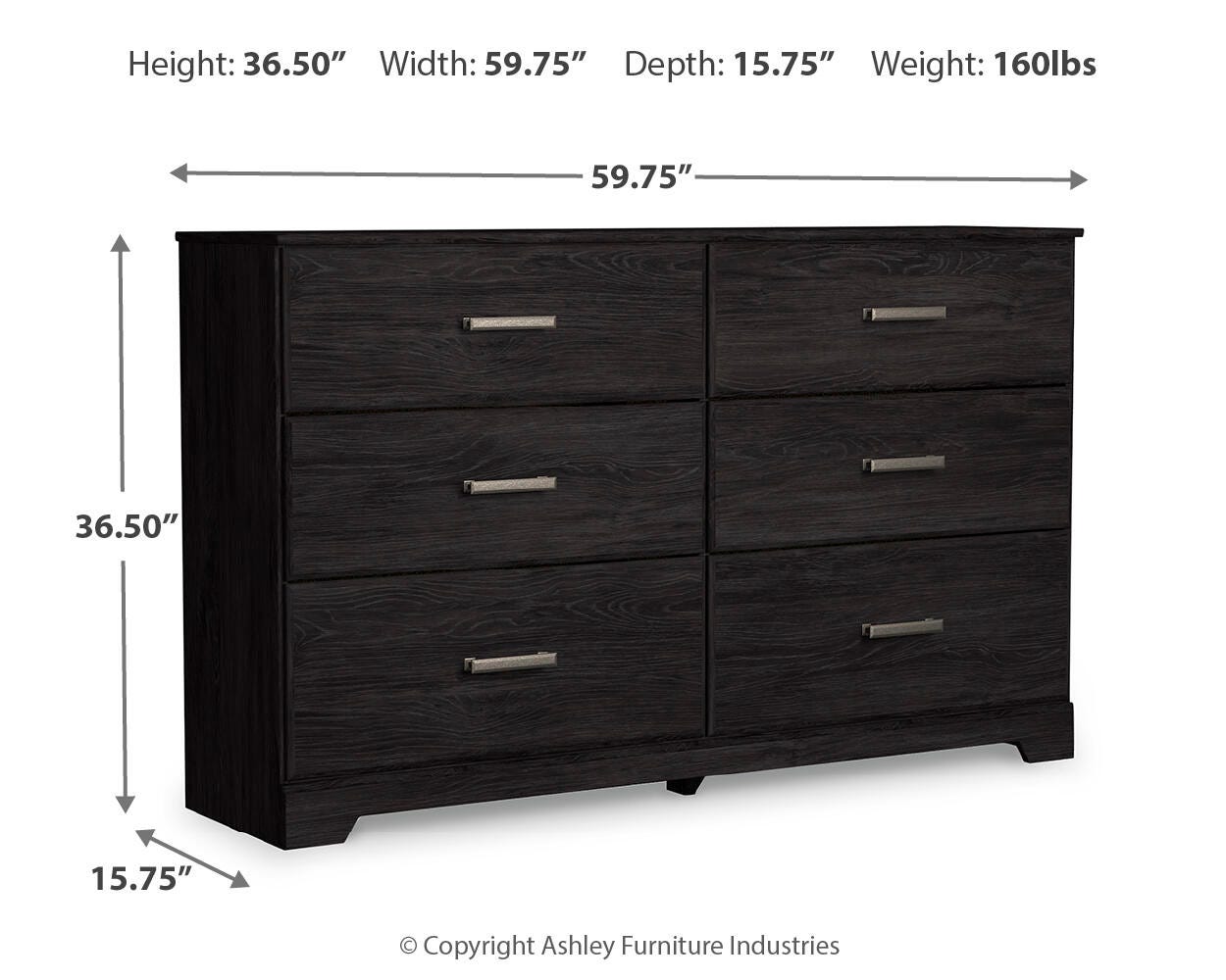 Belachime Full Panel Bed, Dresser, Chest and 2 Nightstands