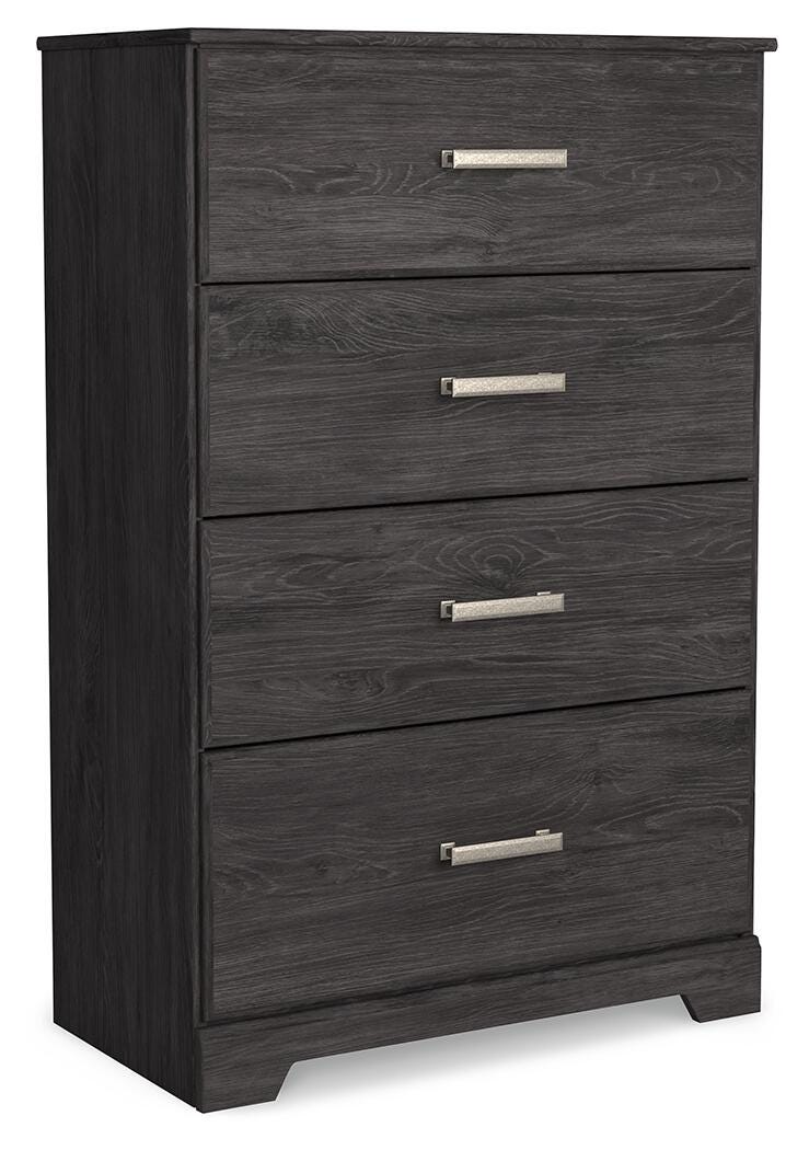 Belachime Full Panel Bed, Dresser, Chest and 2 Nightstands