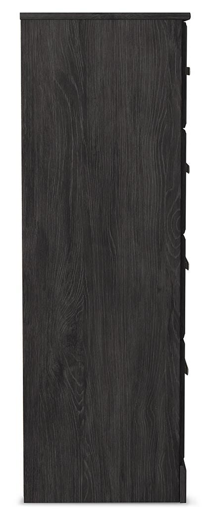 Belachime Full Panel Bed, Dresser, Chest and 2 Nightstands