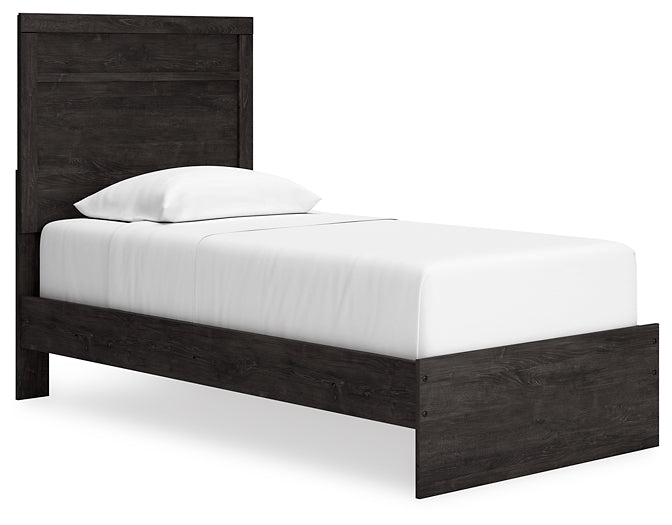 Belachime Twin Panel Bed, Dresser and Mirror